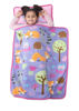 Picture of Funhouse Forest Friends Woodland Kids Nap-Mat Set - Includes Pillow and Fleece Blanket - Great for Girls Napping during Daycare or Preschool - Fits Toddlers, Purple