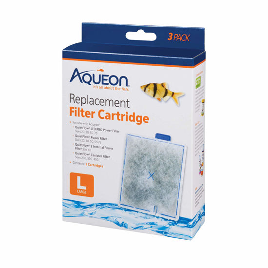 Picture of Aqueon Aquarium Fish Tank Replacement Filter Cartridges Large - 3 pack