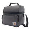 Picture of Carhartt Insulated 12 Can Two Compartment Lunch Cooler, Durable Fully-Insulated Lunch Box, Gray
