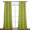 Picture of NICETOWN Room Darkening Window Panels - Fresh Green Thermal Insulated Curtains 90 inches Length for Bedroom (42 inches Width, Double Pieces)