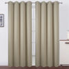 Picture of LEMOMO Blackout Curtains 52 x 84 Inch/Beige Curtains Set of 2 Panels/Room Darkening Curtains for Bedroom and Living Room