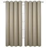 Picture of LEMOMO Blackout Curtains 52 x 84 Inch/Beige Curtains Set of 2 Panels/Room Darkening Curtains for Bedroom and Living Room