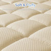 Picture of MATBEBY Bedding Quilted Fitted Full Mattress Pad Cooling Breathable Fluffy Soft Mattress Pad Stretches up to 21 Inch Deep, Full Size, Beige, Mattress Topper Mattress Protector