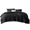 Picture of Bedsure Full Comforter Set - Cooling and Warm Bed Set, Charcoal Black Reversible All Season Cooling Comforter, 3 Pieces, 1 Full Size Comforter (82"x86") and 2 Pillow Cases (20"x26")