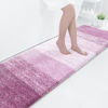 Picture of OLANLY Luxury Bathroom Rug Mat, Extra Soft and Absorbent Microfiber Bath Rugs, Non-Slip Plush Shaggy Bath Carpet Runner, Machine Wash Dry, Bath Mats for Bathroom Floor, Tub and Shower, 70x24, Purple