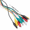 Picture of WGGE WG-026 10 Pieces and 5 Colors Test Lead Set & Alligator Clips,20.5 inches (3 Pack)