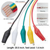 Picture of WGGE WG-026 10 Pieces and 5 Colors Test Lead Set & Alligator Clips,20.5 inches (3 Pack)