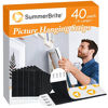 Picture of SummerBrite Picture Hanging Strips,Heavy Duty Picture Hanger Kit, Removable Damage Free,Picture Hanging Hooks,Black X Large (40Pack)