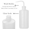 Picture of HOOMBOOM 2Pcs Tattoo Wash Bottle 500ml | 16oz Water Squirt Bottle Succulent Watering, Safety Rinse Bottle Watering Tools for Medical Succulent Cleaning Washing Bottle White