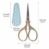 GetUSCart- Hisuper Embroidery Scissors with Leather Scissors Cover Small  3.6 inch Sewing Craft Sharp Scissors for Fabric Cutting Paper Crafting  Office Scissors Sewing Handicrafts Tool