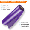 Picture of HTVRONT HTV Vinyl Rolls Heat Transfer Vinyl - 12" x 35ft Purple HTV Vinyl for Shirts, Iron on Vinyl for Cricut & Cameo - Easy to Cut & Weed for Heat Vinyl Design (Purple)