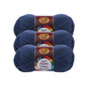 Picture of Lion Brand 24/7 Cotton Yarn, Yarn for Knitting, Crocheting, and Crafts, Navy, 3 Pack