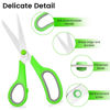 Picture of Scissors Set of 5-Pack, 8" Scissors All Purpose Comfort-Grip Handles Sharp Scissors for Office Home School Craft Sewing Fabric Supplies, High/Middle School Student Teacher Scissor, Right/Left Handed