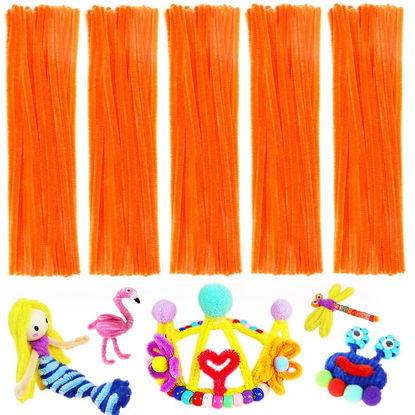 Picture of Pipe Cleaners, Pipe Cleaners Craft, Arts and Crafts, Crafts, Craft Supplies, Art Supplies (Orange)…