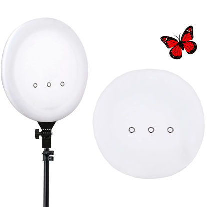 Picture of Dream&Do Ring Light Diffuser Photography Lighting Diffuser, Collapsible 18" Small SoftBox Diffuser, Anti-Glare for LED Ringlight, Fill Softlight for Live Streaming Photography Selfie YouTube Video