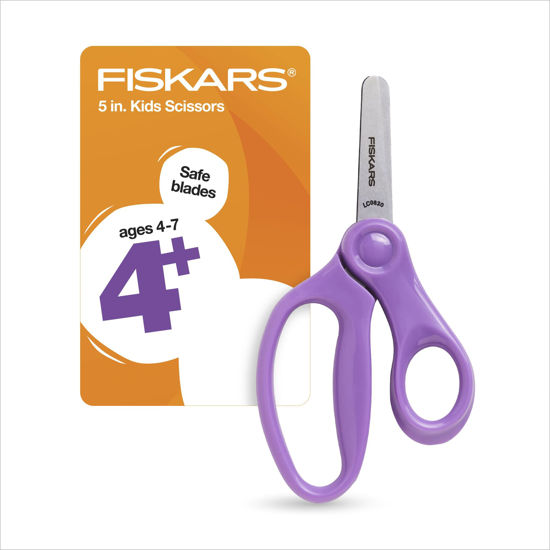 Picture of Fiskars® Blunt-tip Kids Scissors, Purple (5 in.)