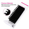 Picture of Eyelash Extension D Curl Easy Fan Volume Lashes 0.07 25-30mm Mixed Tray Faux Mink Lash Extension Self Fanning Blooming Lashes (0.07-D, 25-30 Mix)