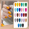 Picture of JEWHITENY 30PCS Nail Polish Kit 27 Colors Green Blue Pink Orange Gitter Sock Off Gel Polish with Matte& Glossy Top Base Coat for DIY Nail Art Manucure at Home Salon