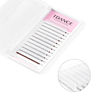 Picture of TDANCE Colorful lashes extension CC Curl 0.07mm Thickness Semi Permanent Individual Eyelash Extensions Volume Lashes Professional Salon Use Mixed 14-19mm Length In One Tray (White,CC-0.07,14-19mm)