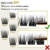 Picture of Lash Clusters D Curl 18mm DIY Lash Extensions 72 Clusters Lashes C D Curl B&Q LASH Wispy Volume Lashes Eyelash Clusters Extensions Individual Lashes Cluster DIY at Home (B42,D-18mm)