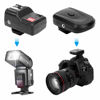 Picture of 16 Channel Wireless Flash Trigger Set, 433MHZ Wireless Shutter Release Transceiver Kit with 1 Transmitter 2 Receivers 1 Sync Wire Cable for Canon/for Nikon/for Olympus/for Pentax