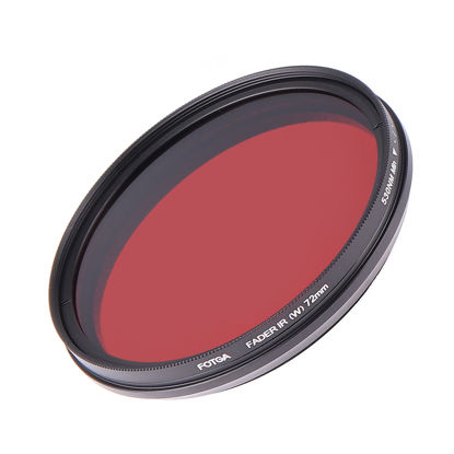 Picture of FocusFoto FOTGA 72mm All-in-One Adjustable Infrared IR Pass X-Ray Lens IR Filter, Variable from 530nm to 650nm 680nm 720nm 750nm Optical Glass