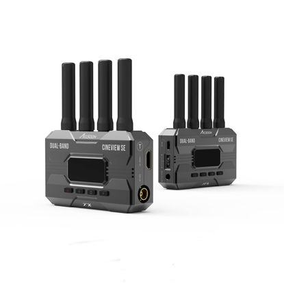 Picture of ACCSOON CineView SE Wireless Video Transmission System 2.4-5Ghz2.4-5Ghz Dual Channel Wireless HDMI&SDI Transmitter and Receiver 1080p 60fps ≤0.05 Latency 1200ft Range up to 4 Devices Monitoring