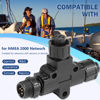 Picture of NMEA 2000 (N2k) (Tee) T-Connector for Garmin Lowrance Simrad B&G Navico Networks Waterproof Plugandplay Boat Accessories