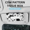 Picture of Cow Print Car Accessories for Women, Car Visor Tissue Holder, Tissue Holder for Car, Universal Tissue Dispenser for Car, Premium Car Tissue Box with Napkins Refill.