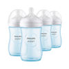 Picture of Philips AVENT Natural Baby Bottle with Natural Response Nipple, Blue, 9oz, 4pk, SCY903/24