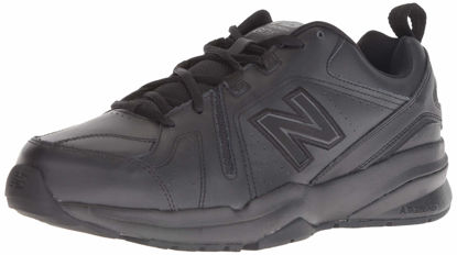 Picture of New Balance Men's 608 V5 Casual Comfort Cross Trainer, Black/Black, 14 Wide