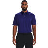 Picture of Under Armour Men's Tech Golf Polo , (468) Sonar Blue / / Black , 4X-Large