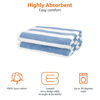 Picture of Amazon Basics Cabana Stripe Beach Towel, 2-Pack, Sky Blue, 60" x 30"