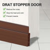 Picture of GroTheory 2 Pack Door Draft Stopper, 39" L Under Door Draft Blocker, Soundproof Door Sweep Weather Stripping for Doors, 2" W Brown