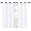 Picture of NICETOWN White Window Curtain Panels 48 inch Length, 50% Light Blocking Curtains for Bedroom & Dining Room Window (Set of 2, 42 inches x 48 inches)