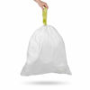 Picture of Ninestars NSTB-6-30 Extra Strong White Trash Bag w/Drawstring Closure, 6 Gallons / 20 L