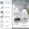 Picture of Stone Coat Countertops Epoxy Kit (2 Gal) - DIY Epoxy Resin Kit for Coating Kitchens, Bathrooms, Counters, Tables, Wood Slabs, and More! Heat Resistant and Clear Epoxy Resin!…