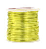 Picture of Mandala Crafts Anodized Aluminum Wire for Sculpting, Armature, Jewelry Making, Gem Metal Wrap, Garden, Colored and Soft, 1 Roll(18 Gauge, Yellow Green)