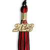 Picture of Endea Graduation Mixed Double Color Tassel with Gold Date Drop (Black/Red, 2023)