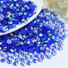 Picture of Briskbloom 1000PCS 6mm Resin Flatback Rhinestone, Dark Blue AB Color Flatback Jelly Resin Rhinestones for Mugs, Bottles, Tumblers, Craft Decoration, Loose Bling Glitter Diamond Stone, Capri Blue AB