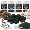 Picture of NATIONAL GEOGRAPHIC Rock Tumbler Refill Kit - Rock Tumbling Supplies including Rock Tumbler Grit and Polish Refill, Ceramic Media, GemFoam, 3 lbs Madagascar Rocks for Tumbling, Jewelry Accessories