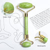 Picture of BAIMEI Jade Roller & Gua Sha Facial Tools Face Roller and Gua Sha Set for Skin Care Routine and Puffiness - Green