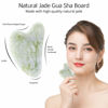 Picture of BAIMEI Jade Roller & Gua Sha Set Face Roller and Gua Sha Facial Tools for Skin Care Routine and Puffiness - Light Green