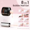 Picture of Modelones Builder Nail Gel, 8-in-1 Cover Nude Gel Builder, Hard Gel Builder for Nails Strengthener Extension Gel Rubber Base Gel Polish Rhinestone False Nail Tips Glue Gel in a Bottle for Nail Art