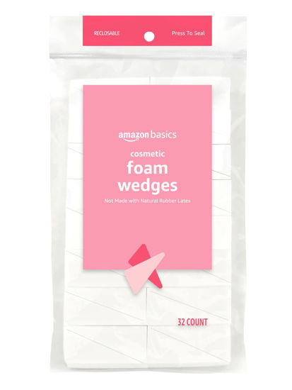 Picture of Amazon Basics Cosmetic Foam Wedges, 32 Count