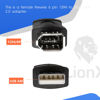 Picture of LIONX Firewire IEEE 1394 6 Pin Female F to USB M Male Adaptor Converter