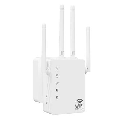 WiFi Extender 1200Mbps WiFi Range Extender Signal Booster up to 5000SQ FT  and 40 Devices, Wireless Internet Repeater and Signal Amplifier for Home,4