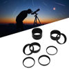 Picture of Telescope Extension Tube Set,8 PCS M48X0.75 Length Extension Tube Kit 3 5 7 10 12 15 20 30mm Extending for Astronomical Telescope Photography