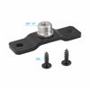 Picture of CAMVATE 5/8'' Male to 1/4'' Female Microphone Screw Adapter with Bottom Pedestal Wall/Table/Ceiling Mount - 2325