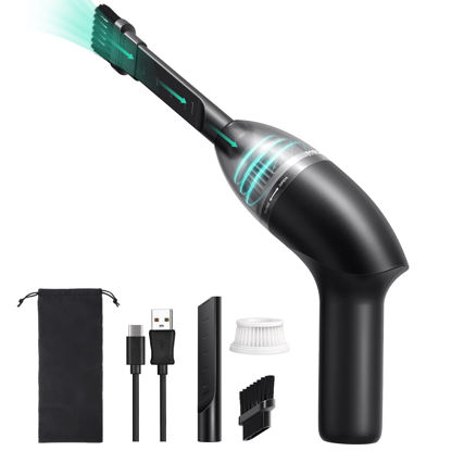 Picture of MECO 4.3kPa Keyboard Cleaner, Rechargeable Mini Vacuum Cleaner with LED Light, Cordless Handheld Desk Vacuum Cleaner for Cleaning Dust, Hairs, Crumbs for Sofa, Piano, Computer, Car and Pet House